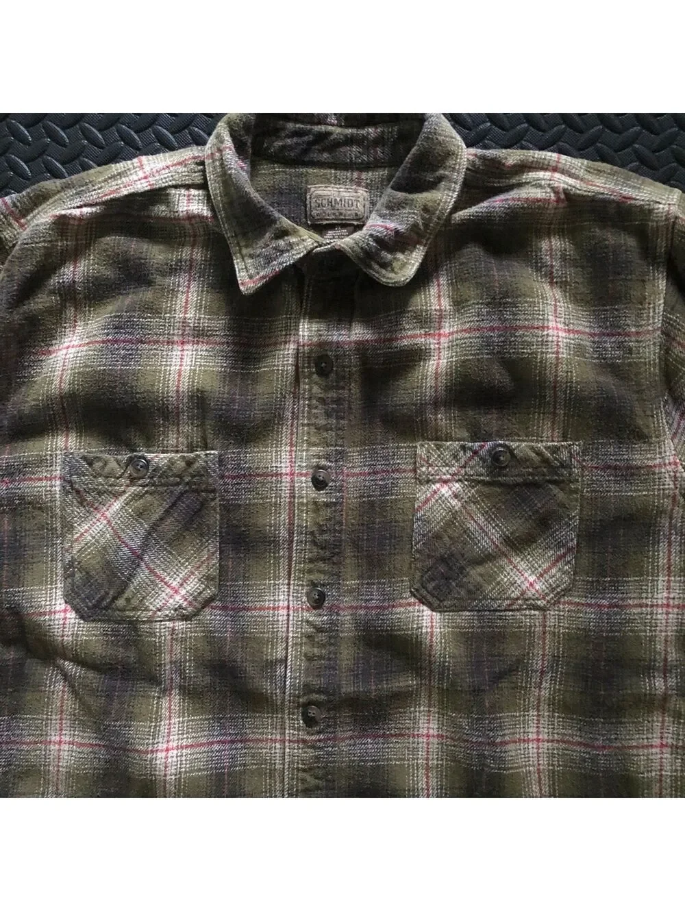 Schmidt Workwear Men's 2X Plaid Cotton Flannel Shirt